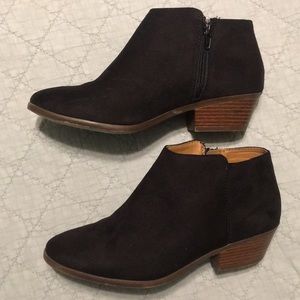 Soda Black suede booties